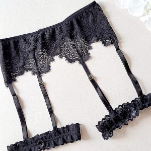 Liguero para mujer en blonda