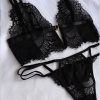 Set Básico Blonda. Ropa intima femenina en negro